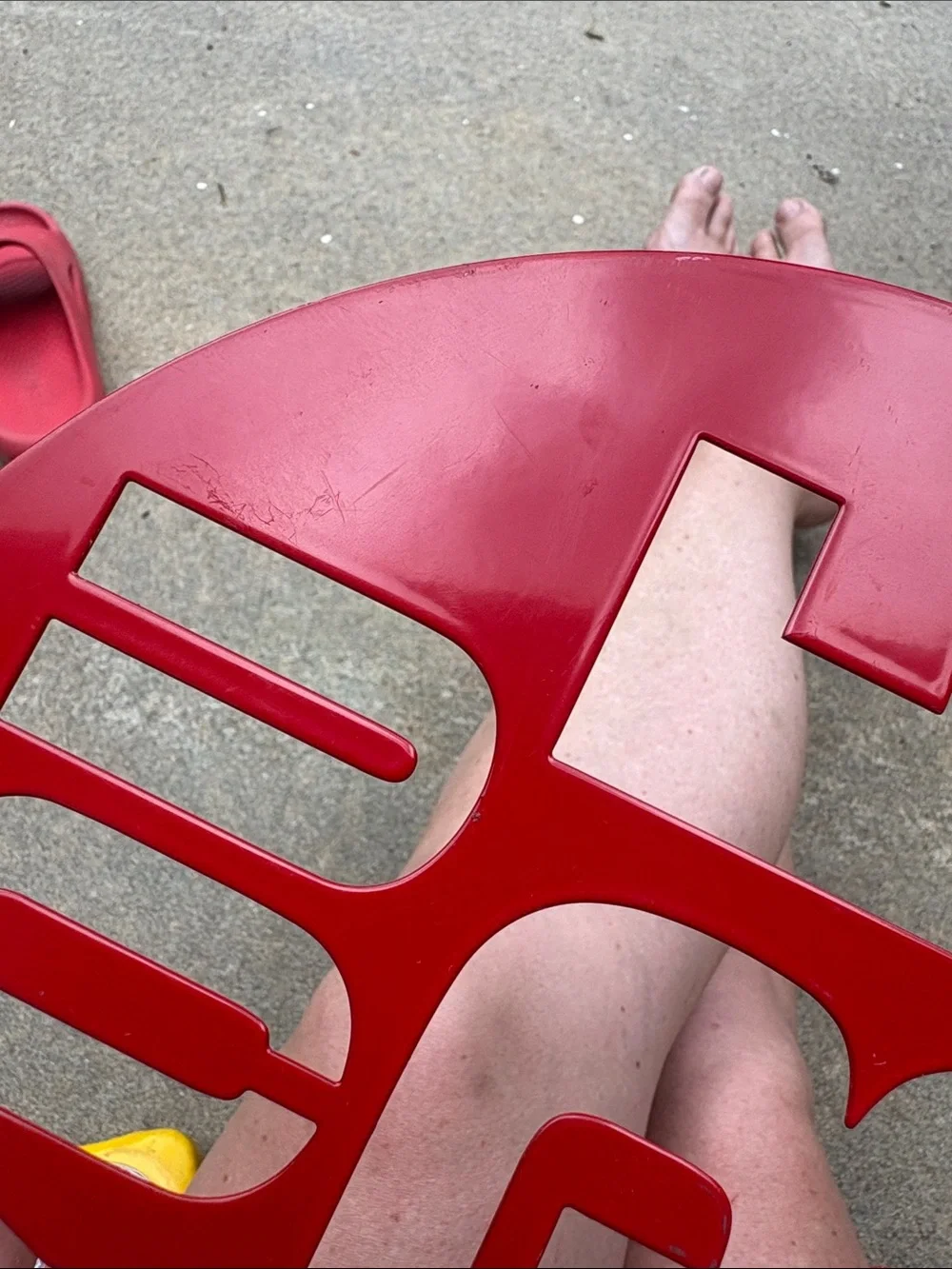 Red 'YOU ARE HERE' Metal Sign